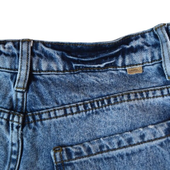 O'Neill Denim Distressed Jeans Shorts Sz 27 Beachy Surfer Girl Coastal Preppy - Picture 9 of 11